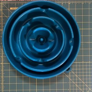 Blue Slow Feeder Dog Bowl